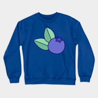 Blueberry with Two Leaves Crewneck Sweatshirt